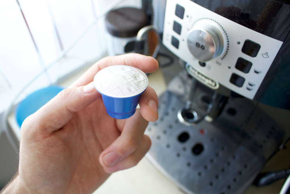 Kleine Kapselmaschine für zuhause, das Büro oder die Messe